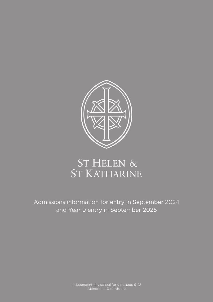 SHSK Admissions Information Booklet 2024-25 by St Helen and... - Flipsnack