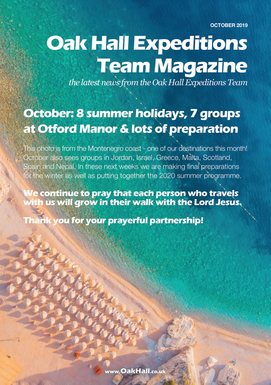 Team Magazine - October 2019 by Oak Hall Expeditions - Flipsnack