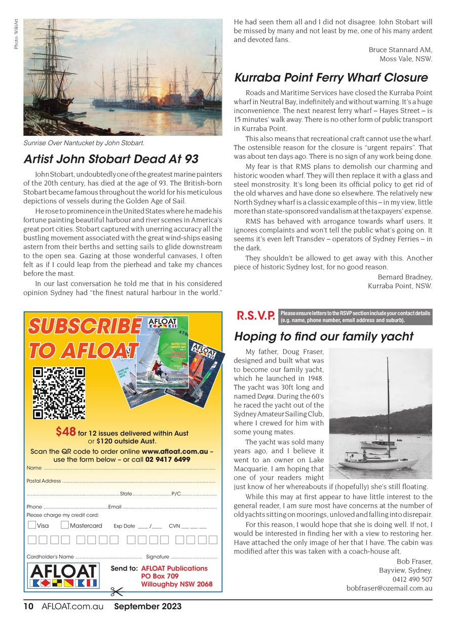 AFLOAT September 2023 No. 401 by AFLOAT Publications