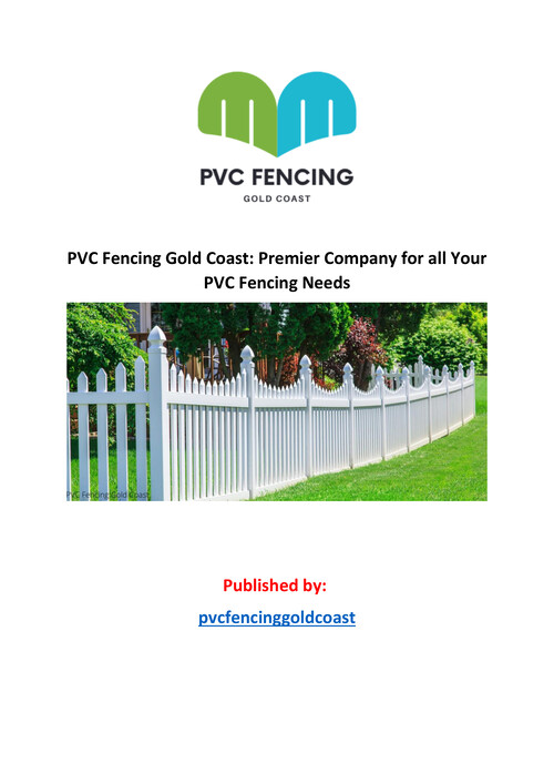 PVC Fencing Gold Coast