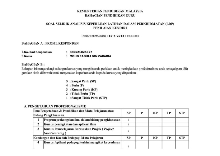 Soal Selidik Tna Guru By Abu Syifa Flipsnack