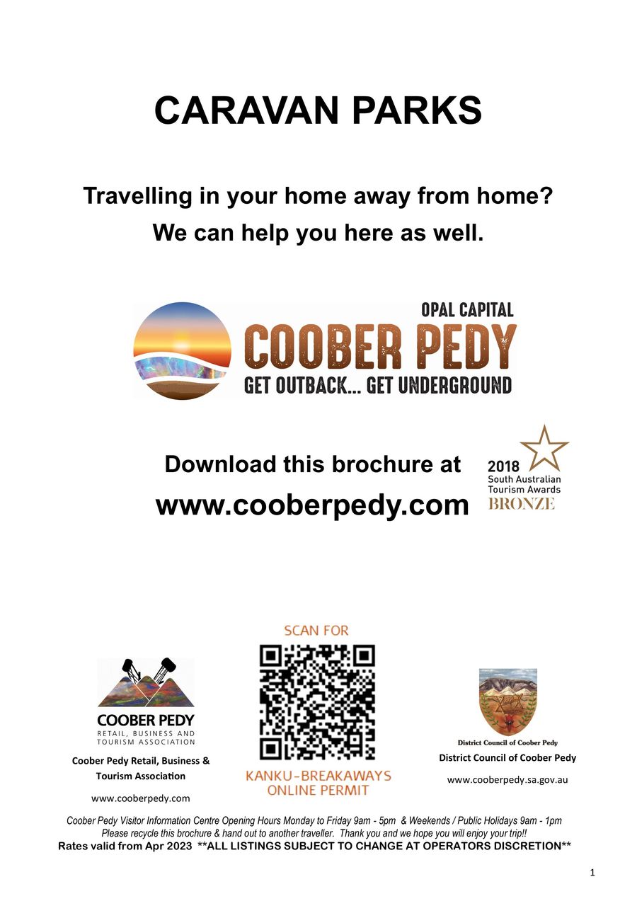 Caravan Parks by Coober Pedy Flipsnack
