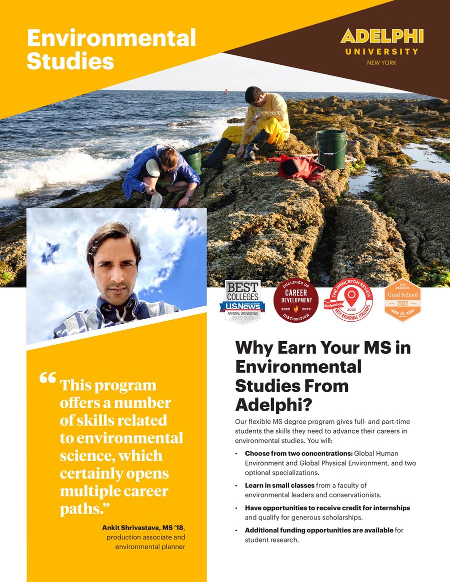 Environmental Studies Grad Brochure 2023 (23392) by Adelphi University ...