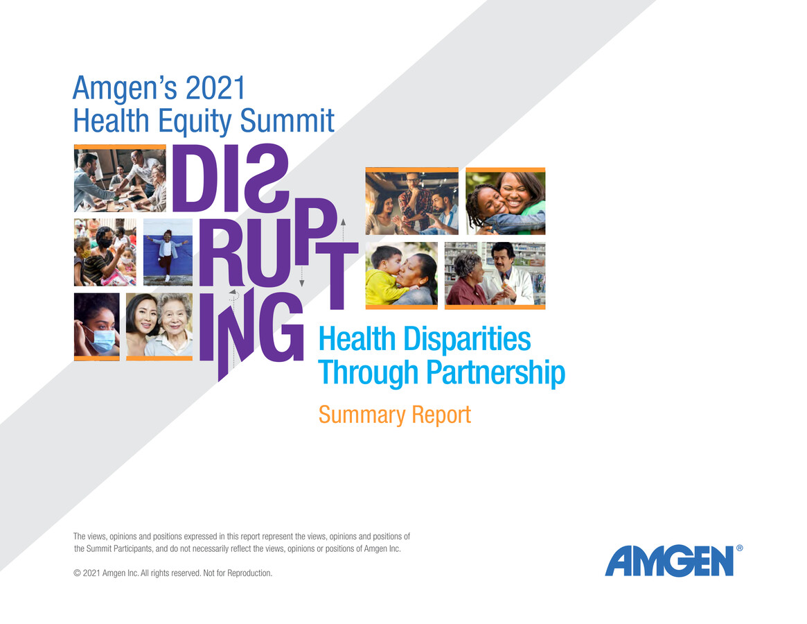 2021 Amgen Health Equity Summit Summary Report by Intelligent Design