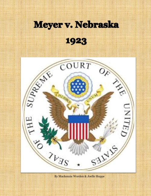 Meyer v. Nebraska 1923 by Joelle Flipsnack