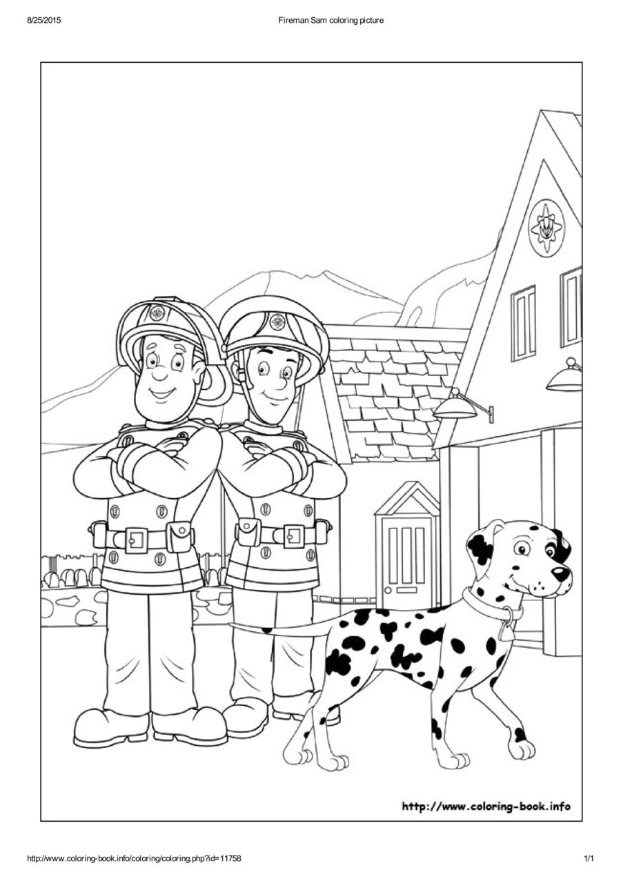 Fireman Sam coloring picture by Yaacov Shapira - Flipsnack