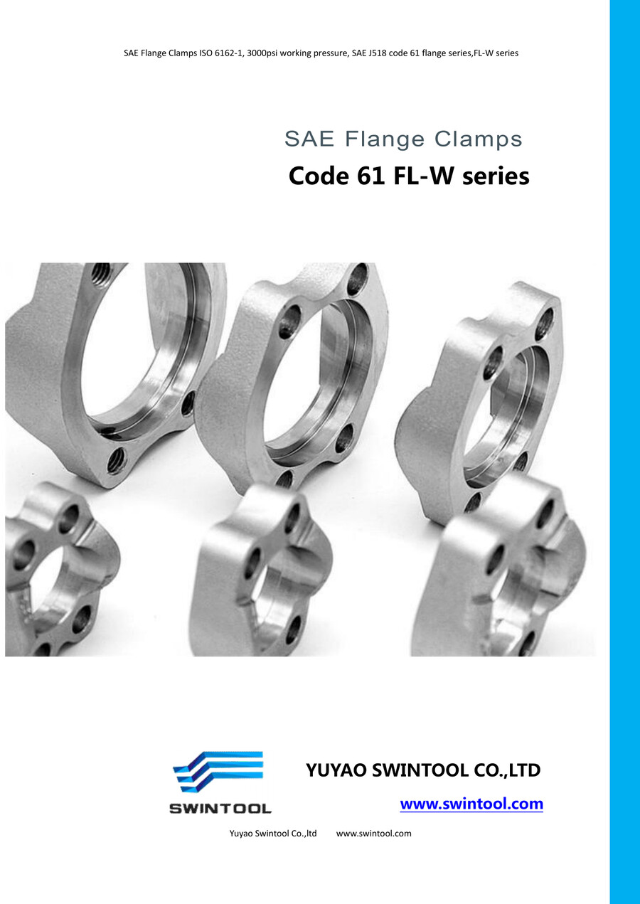 SAE code 61 FLANGE CLAMPS with metric tapped hole FLWM s by swintool Flipsnack
