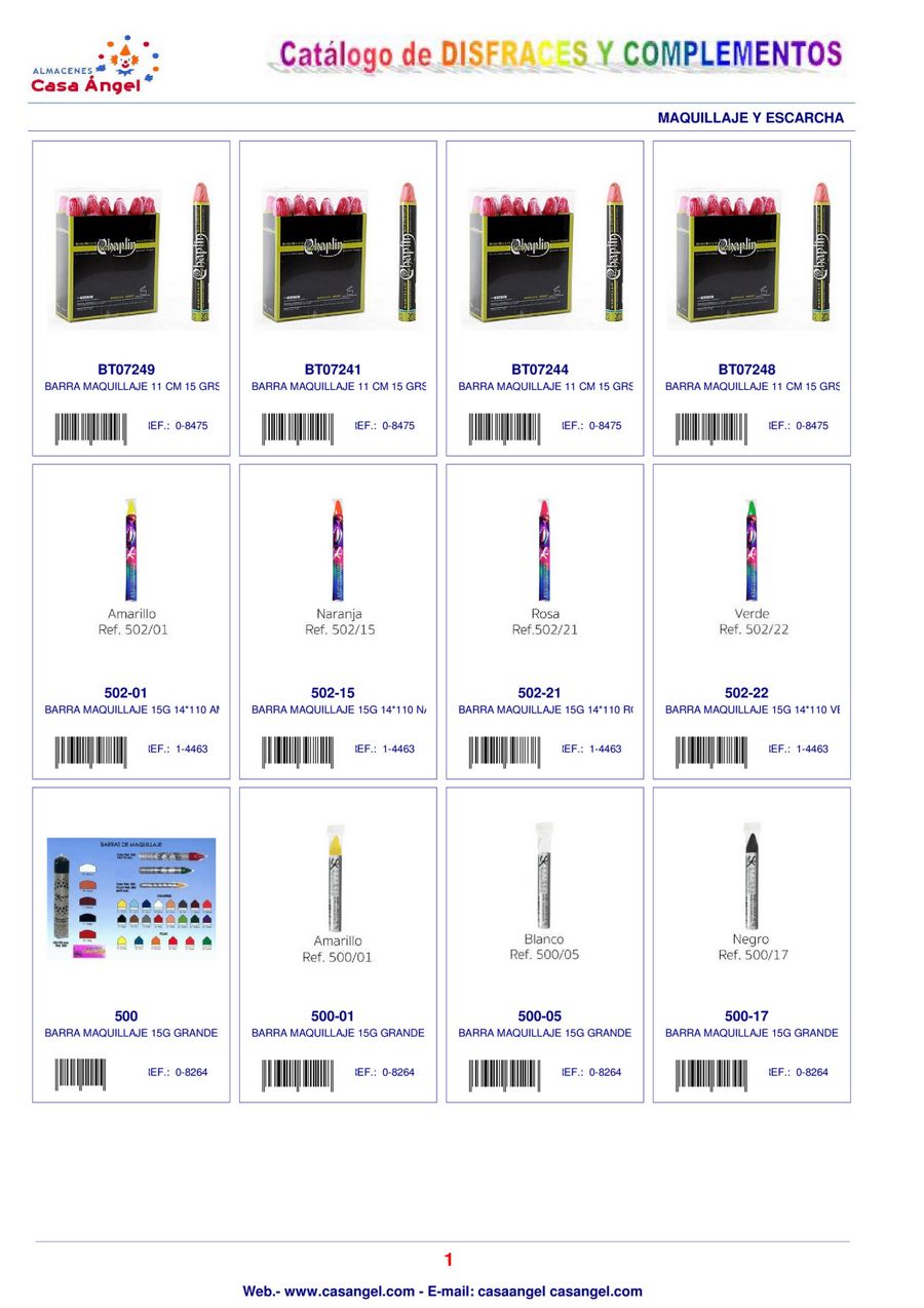 Catálogo de MAQUILLAJES 2018 by Almacenes Casa Angel ...