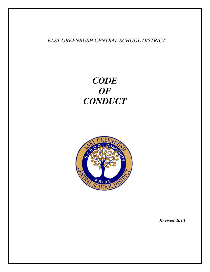East Greenbush Code of Conduct by Shondra Flipsnack