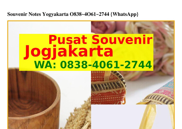 Souvenir Notes Yogyakarta Ô8384Ô612744 (WA)