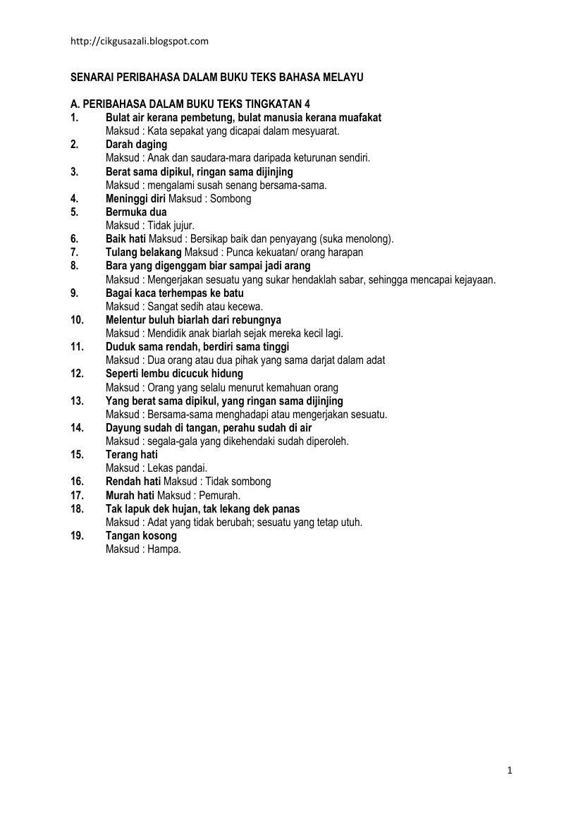 PERIBAHASA TINGKATAN 4 DAN 5 by njusohmamat  Flipsnack