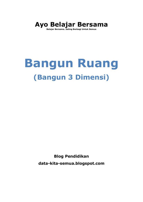 Bangun Ruang