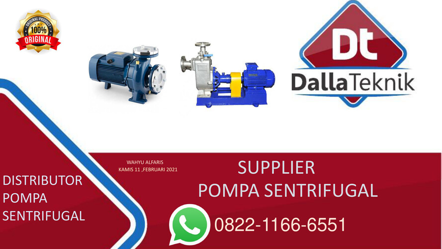 TERPERCAYA Wa 0822-11-666-551, Pusat Pompa Sentrifugal Apartment