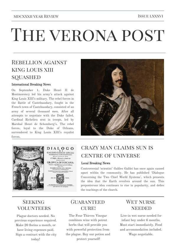 Romeo And Juliet Newspaper by Elin Strawson Flipsnack