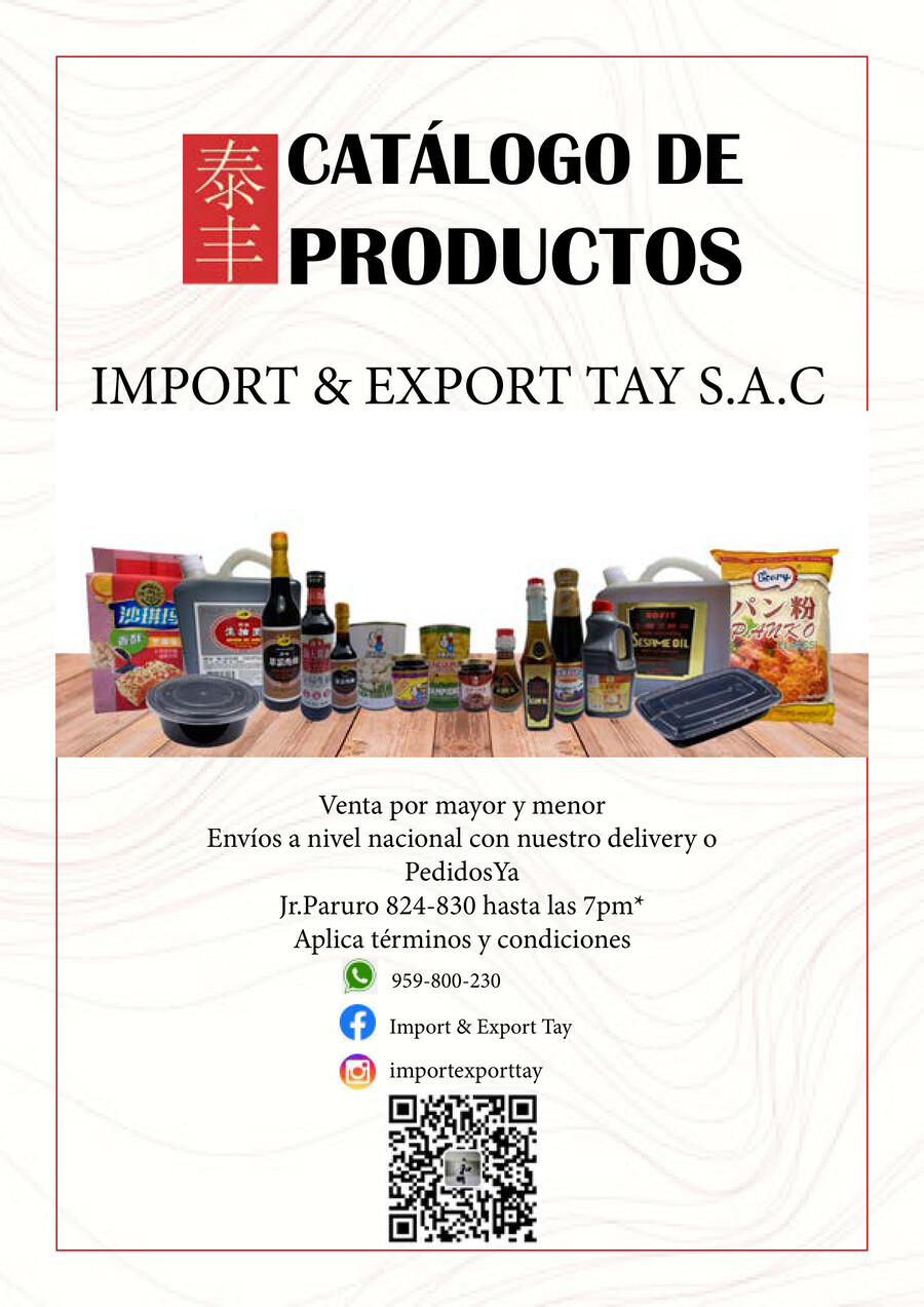 CATALOGO IMPORT & EXPORT TAY by ALEX CAO - Flipsnack