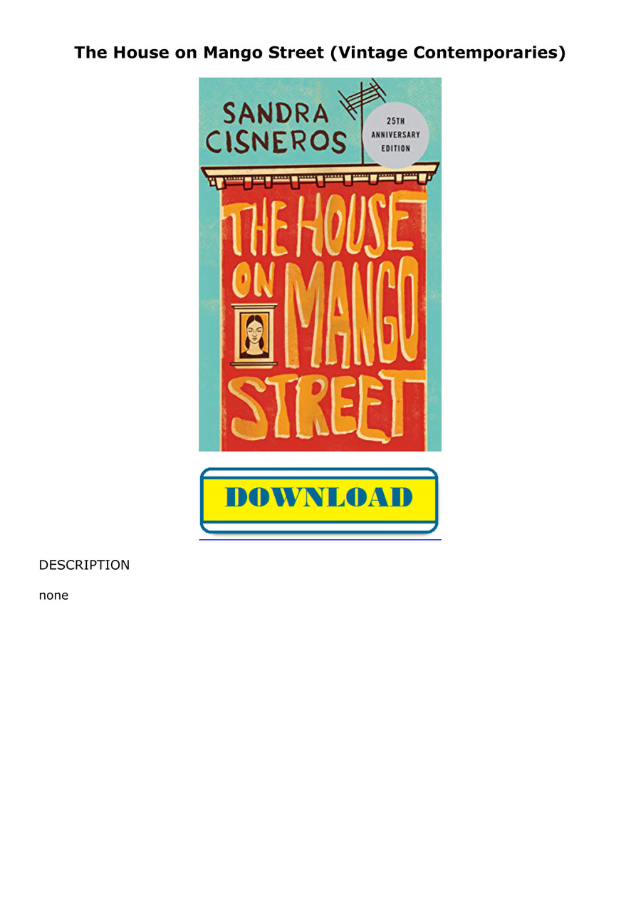 [Doc] Epub The House on Mango Street (Vintage Contemporaries by ...