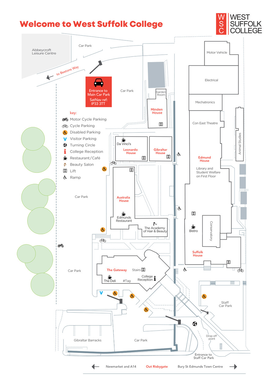 Suffolk University Campus Map Main College Campus Map By West Suffolk College - Flipsnack