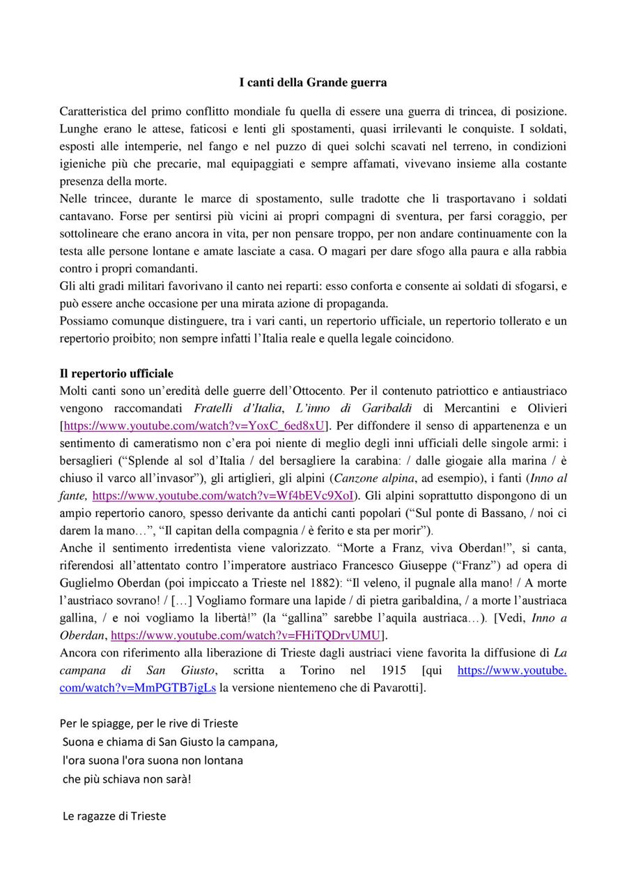 I Canti Della Grande Guerra By Simone Flipsnack