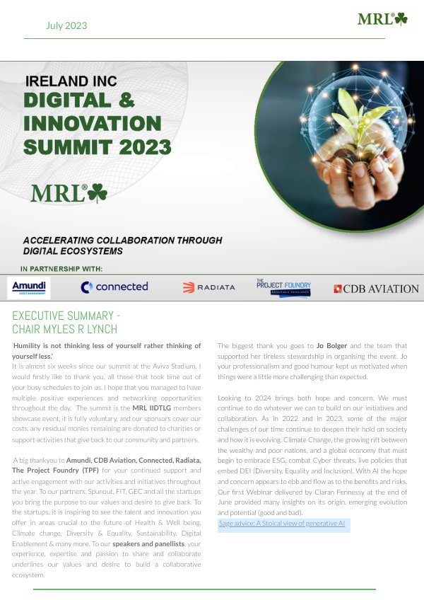 MRL Digital Innovation Summit 2023 by Ailish O Dowd Flipsnack