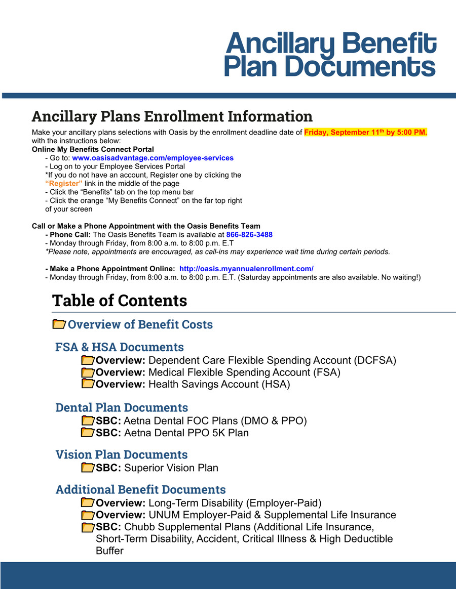 Ancillary Benefit Plan Documents by The Peninsula Club Flipsnack
