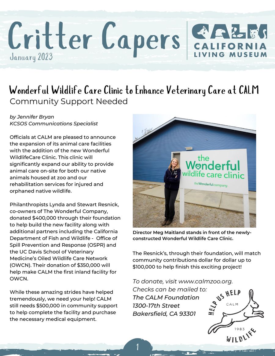 January 23 CALM Critter Capers by KCSOS Flipsnack