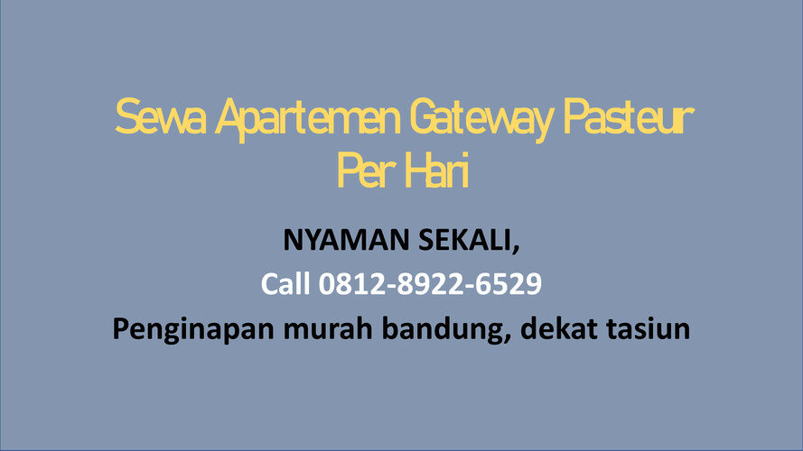 Sewa Apartemen Bandung Harian