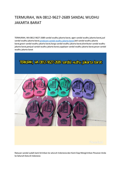 WA 0812-9627-2689 SANDAL WUDHU JAKARTA BARAT