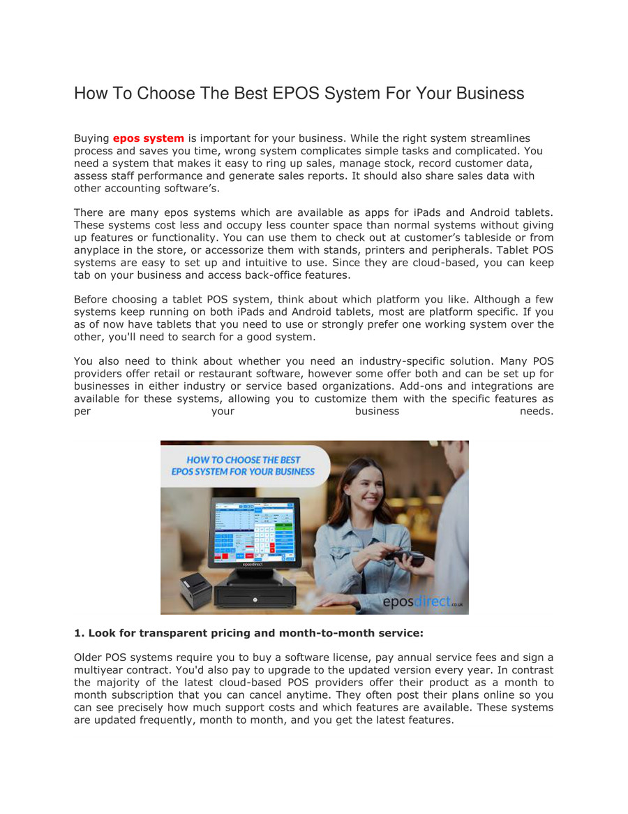 How To Choose The Best EPOS System For Your Business by Lucas White ...