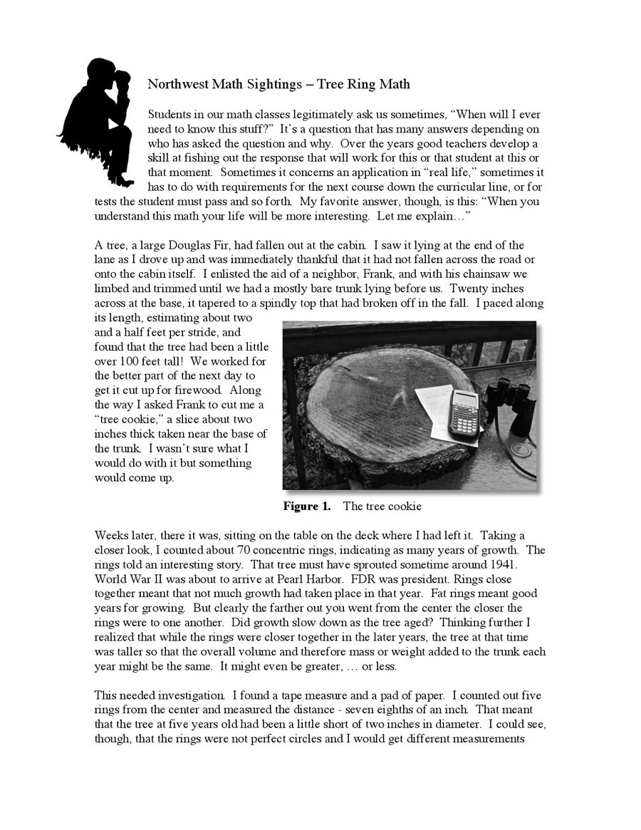 Tree Ring Math by Mark Roddy - Flipsnack