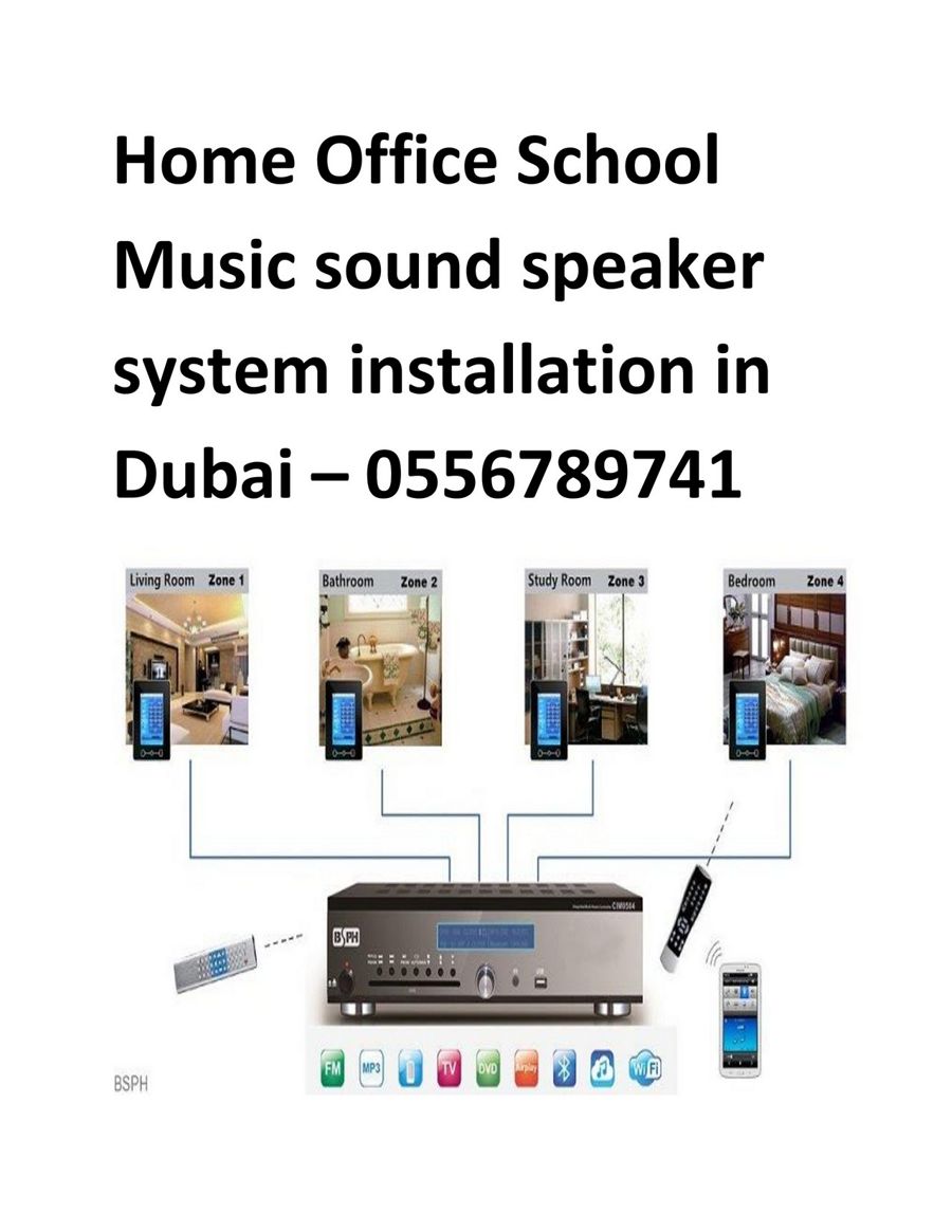 Home PA sound system repair speaker technician in Dubai by integrate