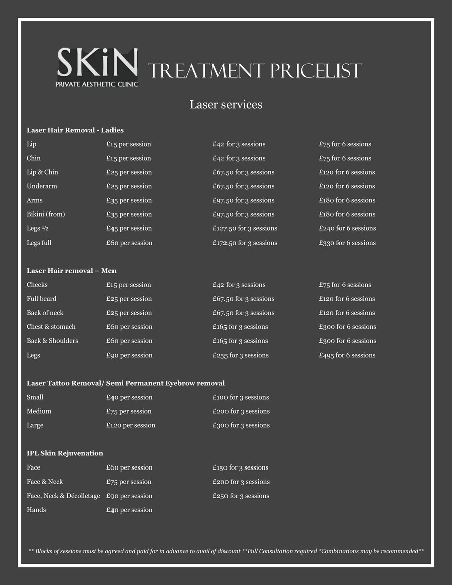 SKiN PRICELIST by Flipsnack
