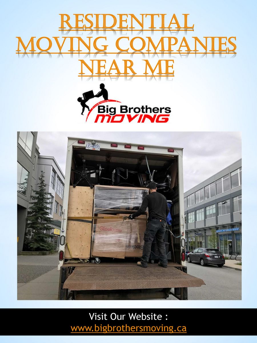 Residential Moving Companies Near Me Schultz Bros