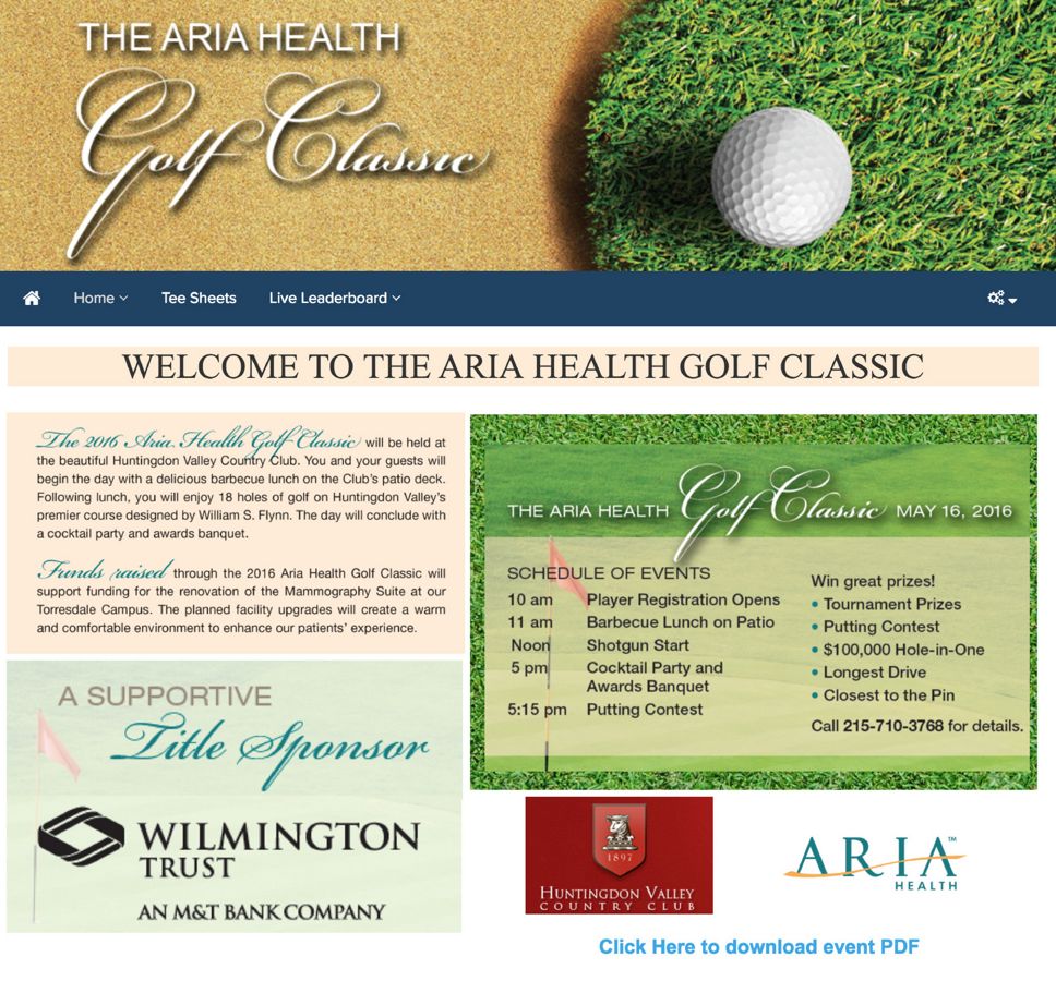 Golf Genius Software Event Website Examples by Alyssa Rosend Flipsnack