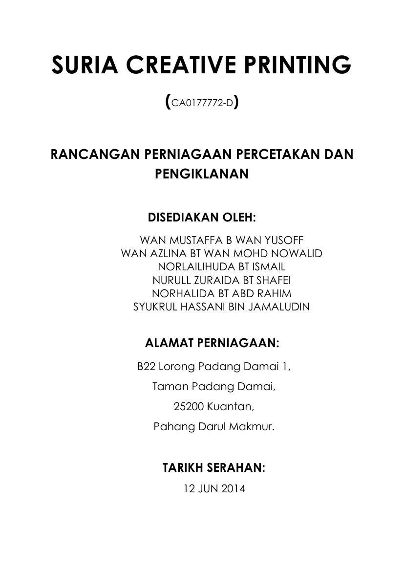 Contoh Surat Niat Untuk Perniagaan Di Indonesia