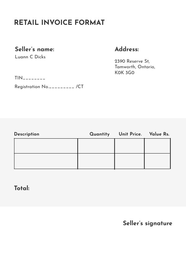 Retail invoice format by cristina Flipsnack