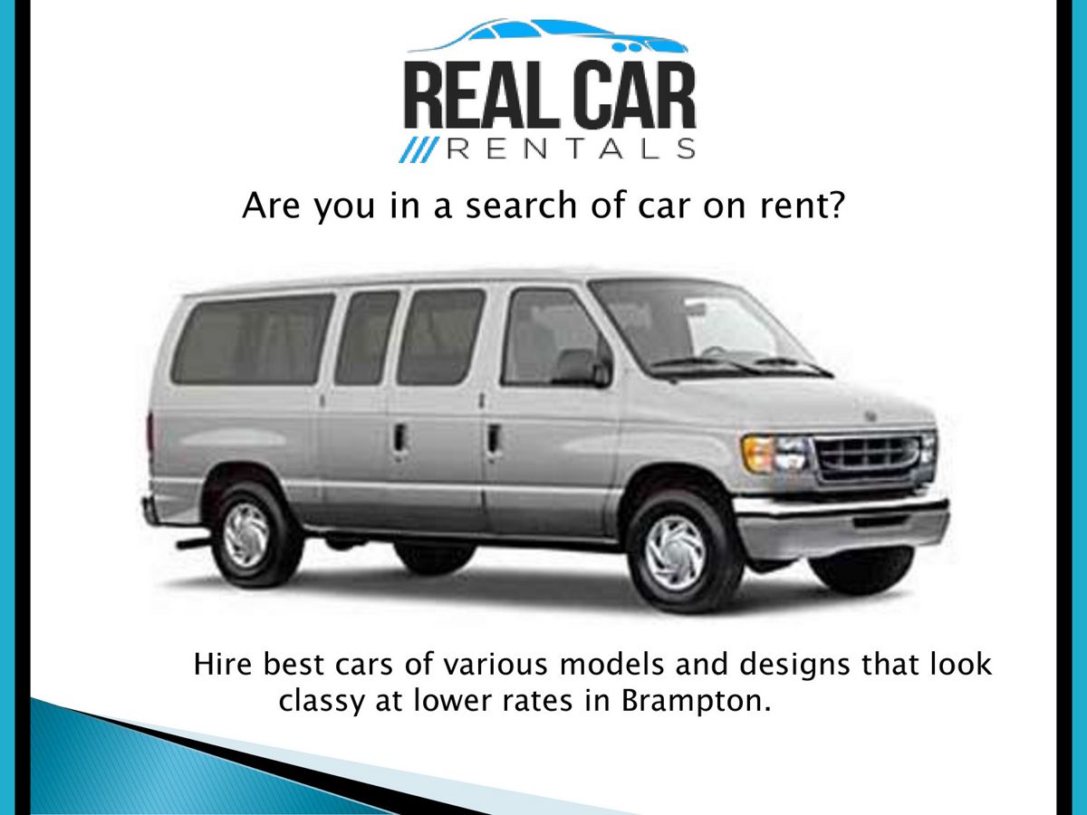 8 seater van rental in Brampton by Real Car Rentals Flipsnack