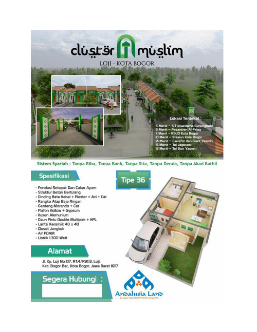 Kini Hadir Hunian Islami di Tengah Kota Bogor