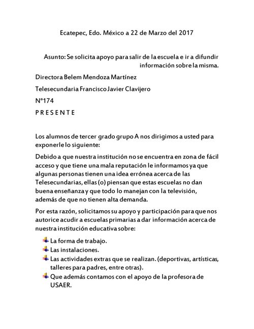 Carta Formal by Karla aVeg - Flipsnack