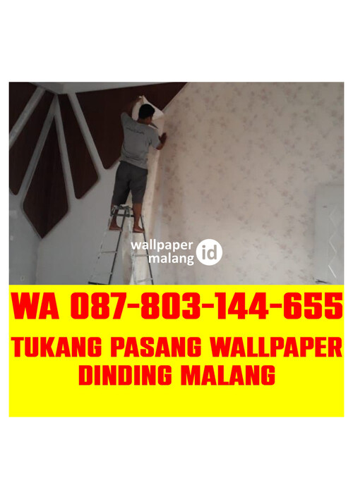 WA 087803144655 TUKANG PASANG WALLPAPER DINDING MALANG