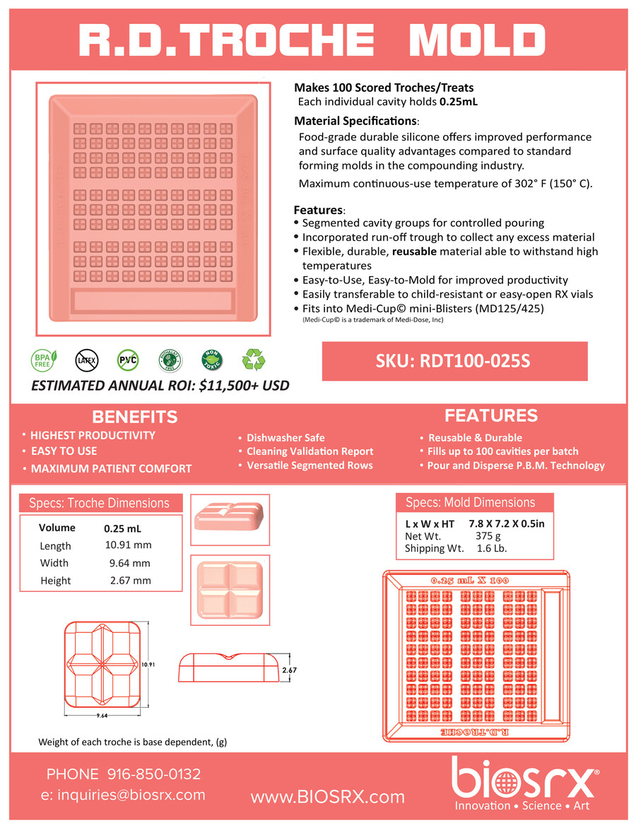 RD TROCHE 0.25x100 Spec Sheet by TICKERWORKS, INC. - Flipsnack