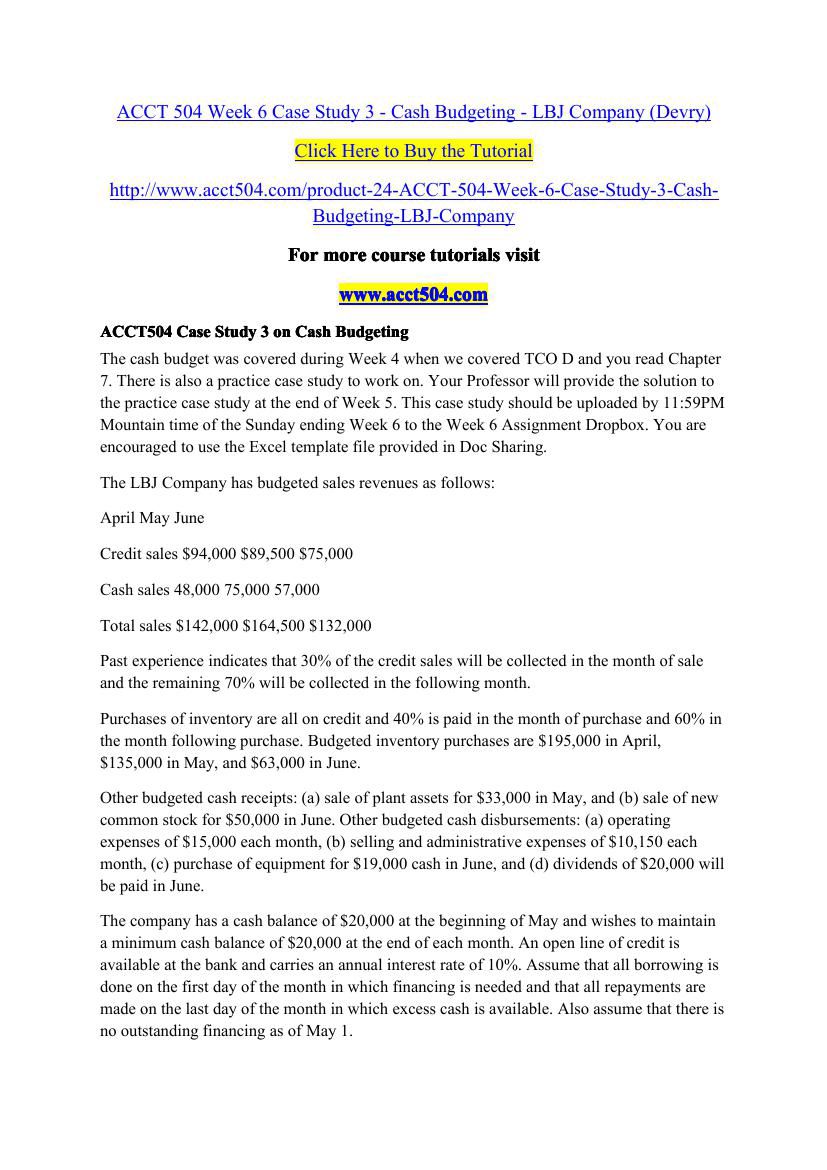 Acct 504 case study 3 on cash budgeting 05 image