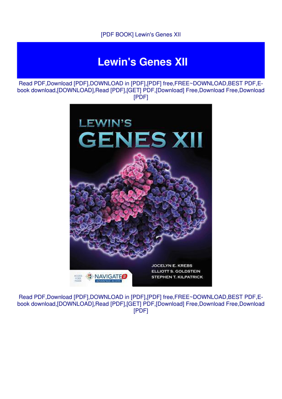 [PDF BOOK] Lewin's Genes XII by KelanRitter - Flipsnack