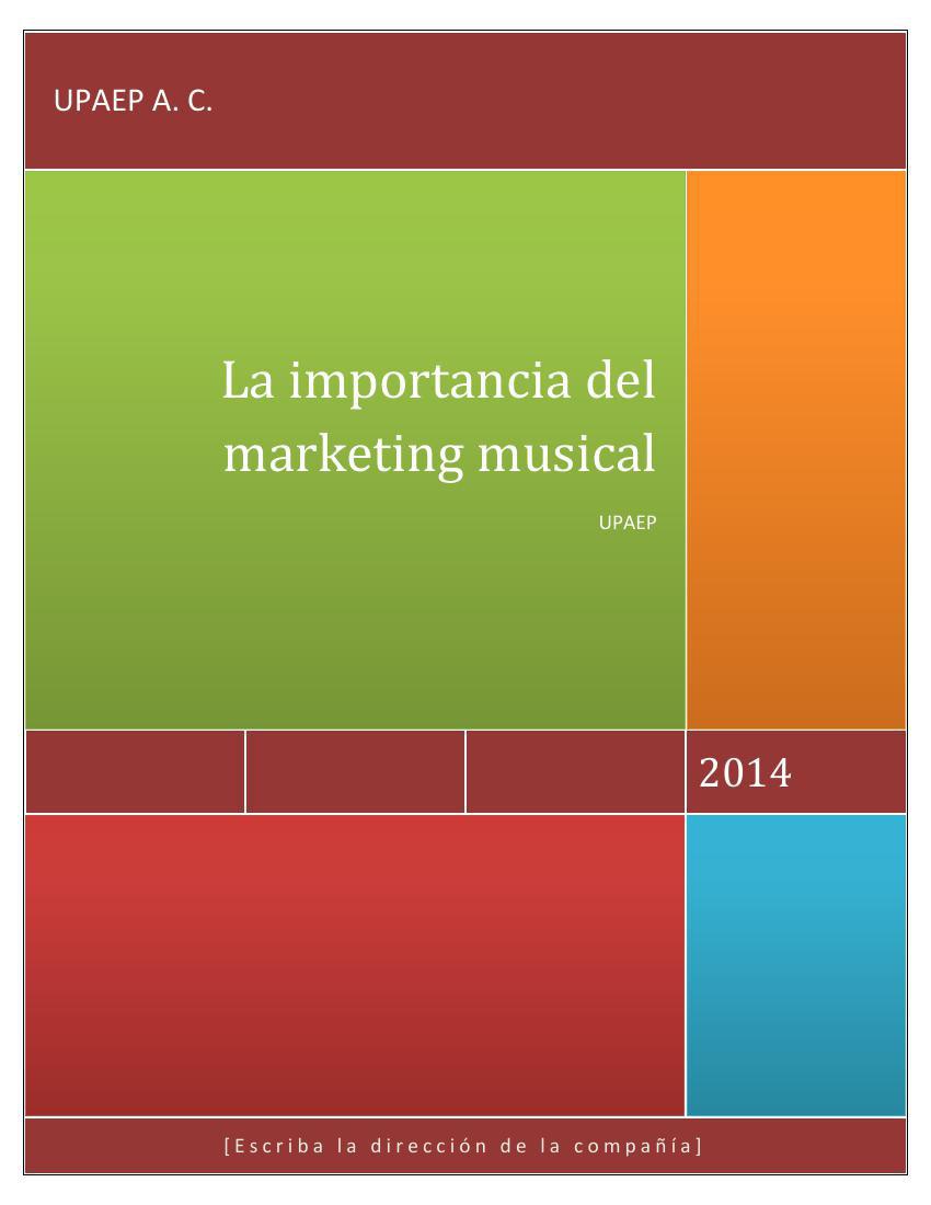 La importancia del marketing en la industria musical by Carla Flipsnack