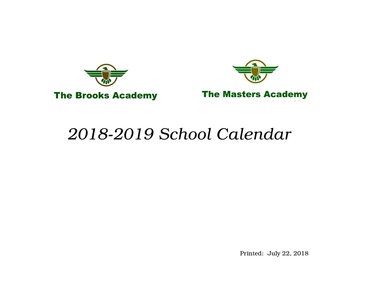 TBA & TMA School Calendar by L D Lewis Flipsnack