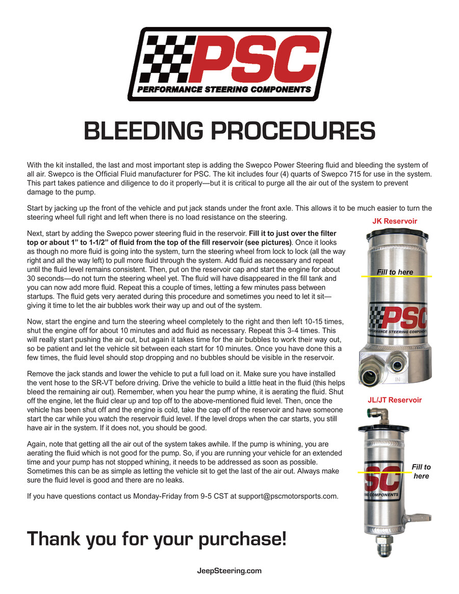 PSC Power Steering Bleeding Procedures by... Flipsnack