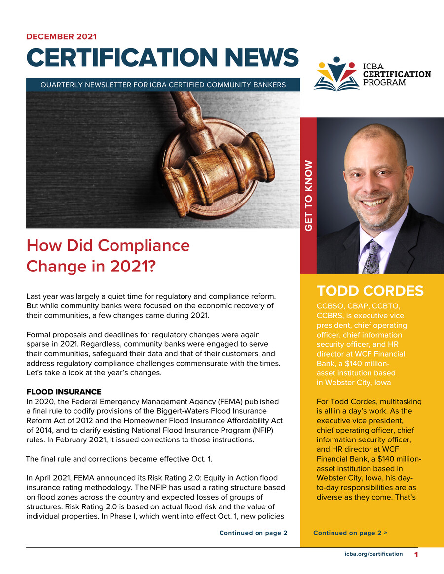 Certification News Dec 2021 by ICBADocuments Flipsnack