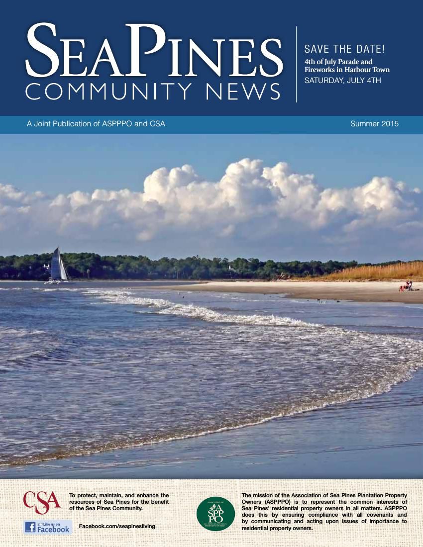 Sea Pines Community News Summer 2015 by Sea Pines CSA Flipsnack