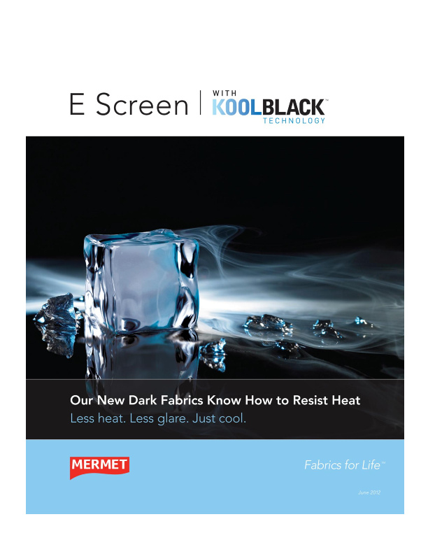 E Screen with KOOLBLACK™ Technology Technical Brochure by Mermet ...