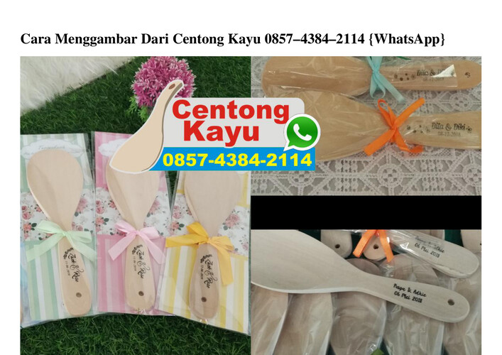 Cara Menggambar Dari Centong Kayu 0857.4384.2114 [WA]