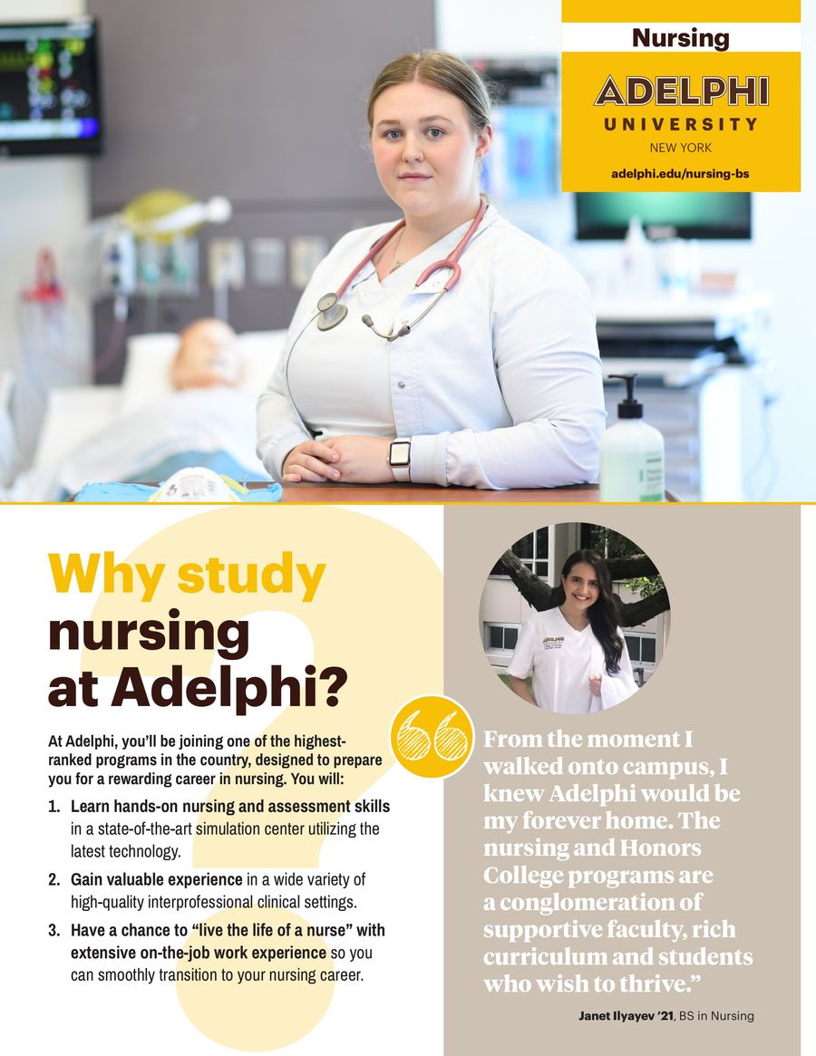 Adelphi University Nursing Brochure (23671) by Noelle Flipsnack